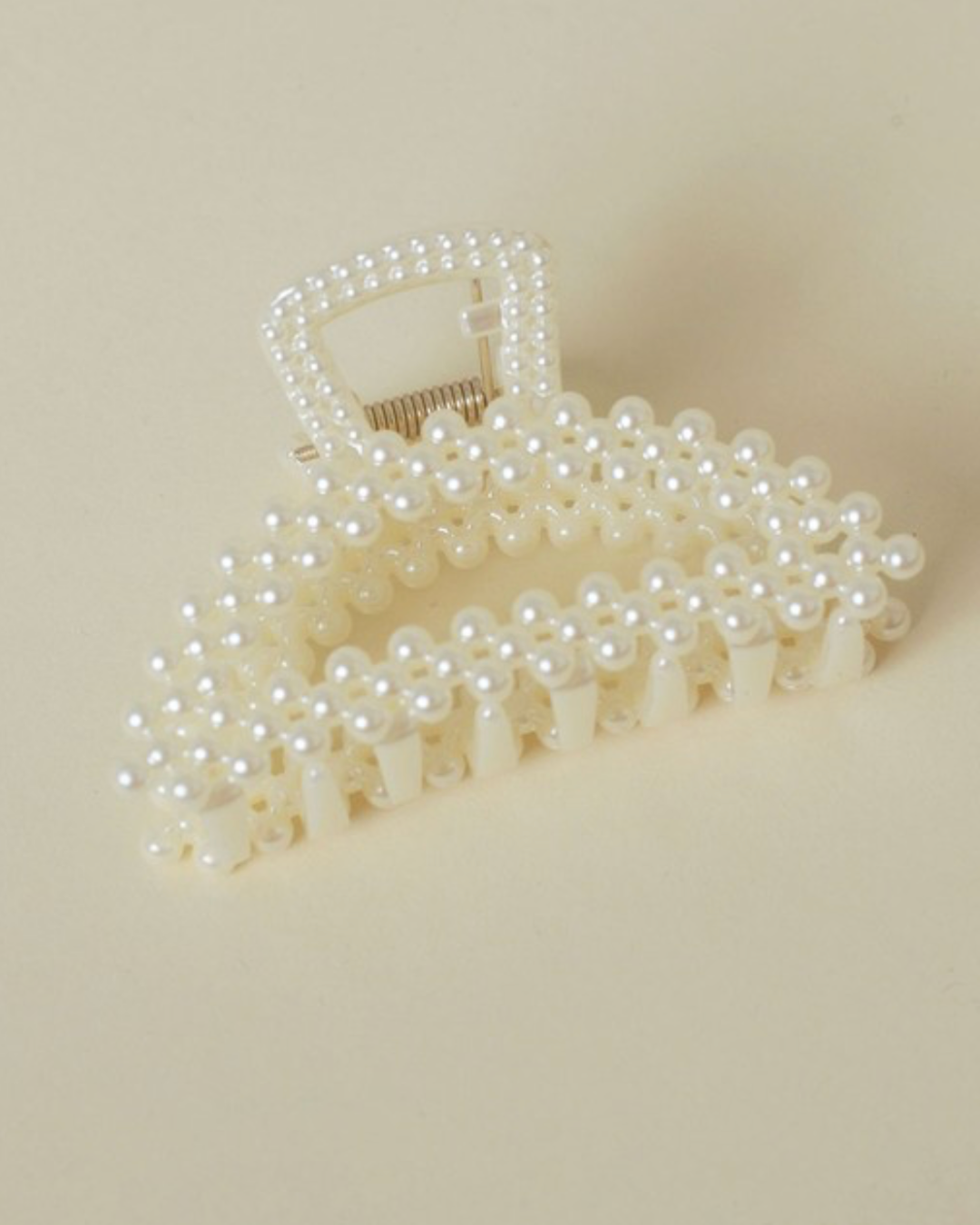 Crescent Pearls Hair Clip