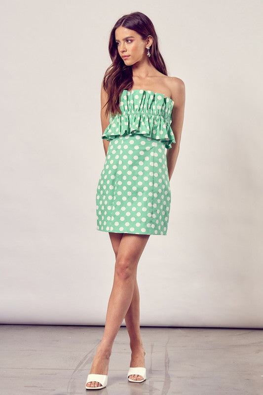 
                  
                    Ruffle Polka Dot Dress
                  
                