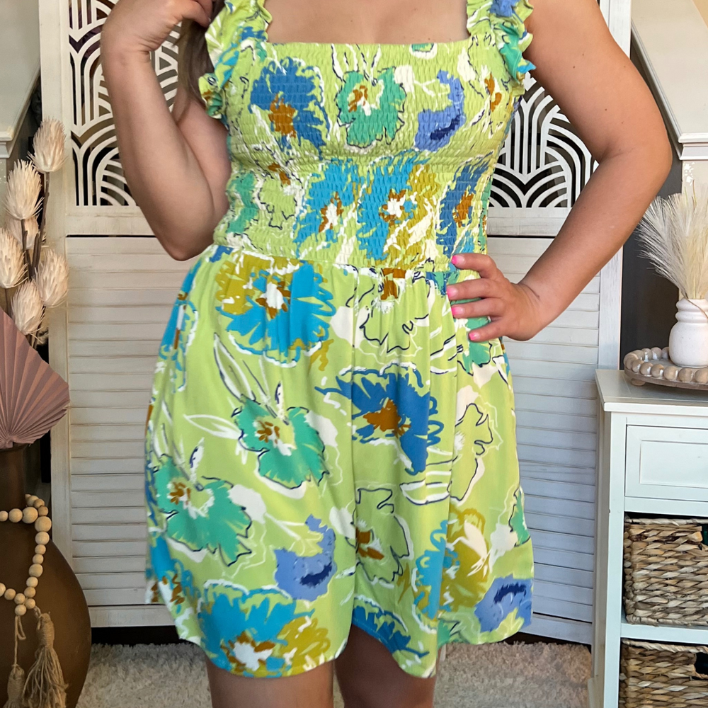 Tropical Floral Romper