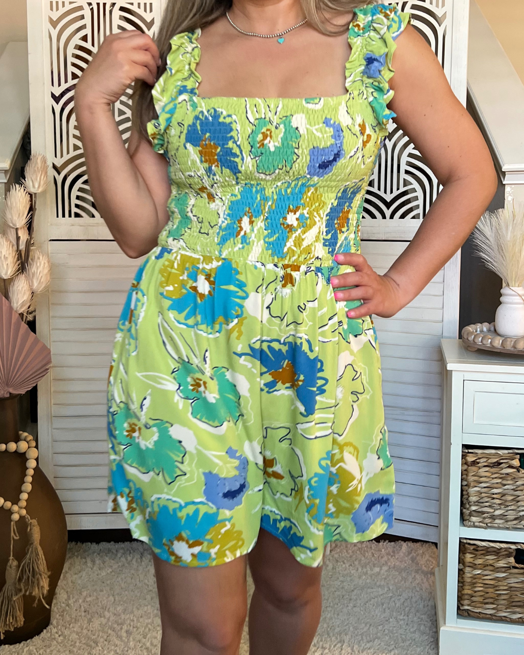 Tropical Floral Romper