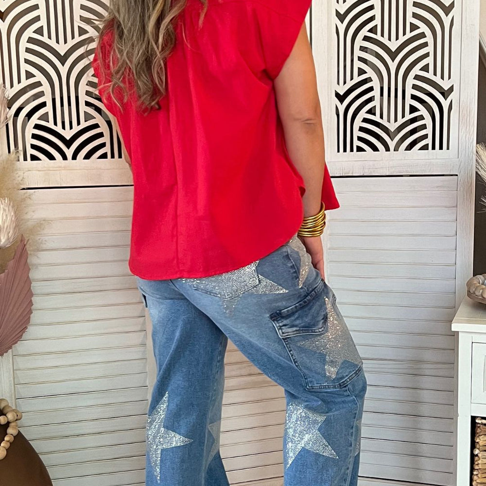 
                  
                    Top Rojo Casual Belleza
                  
                