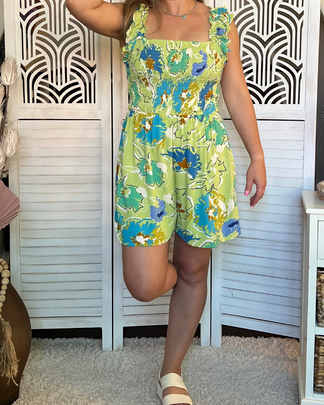 Tropical Floral Romper