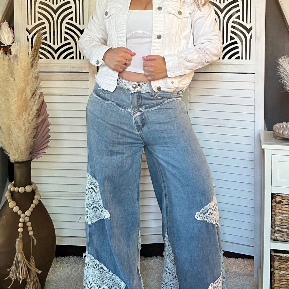 
                  
                    Jolie Boho Denim Pants
                  
                