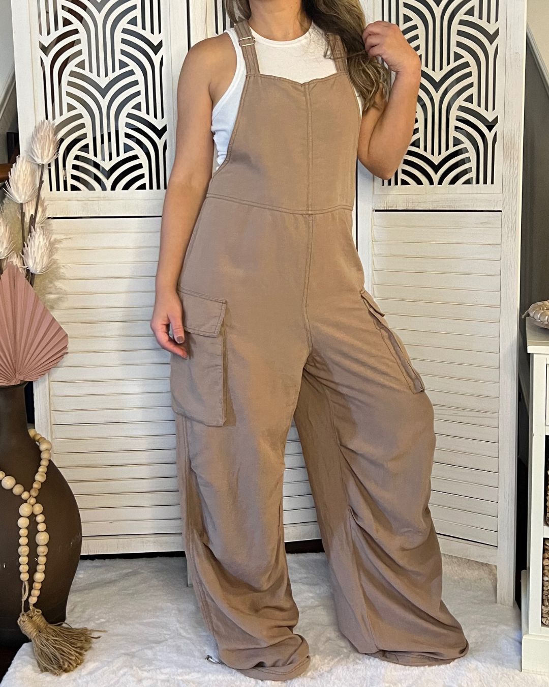 Willow Cargo Wide Leg Jumpsuit