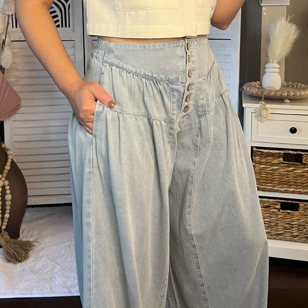 
                  
                    Boho Charm Wide Leg Jeans
                  
                