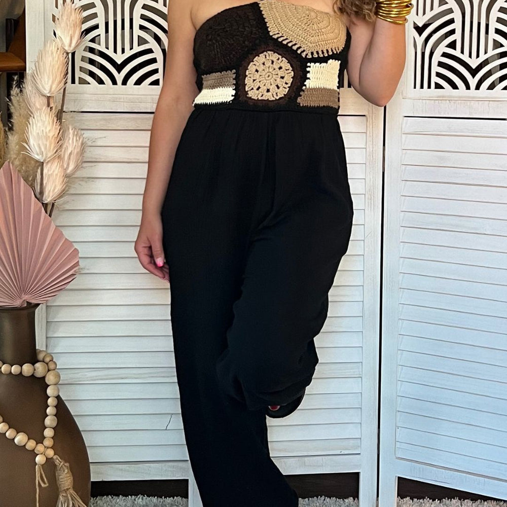 Sandy Dunes Crochet Jumpsuit