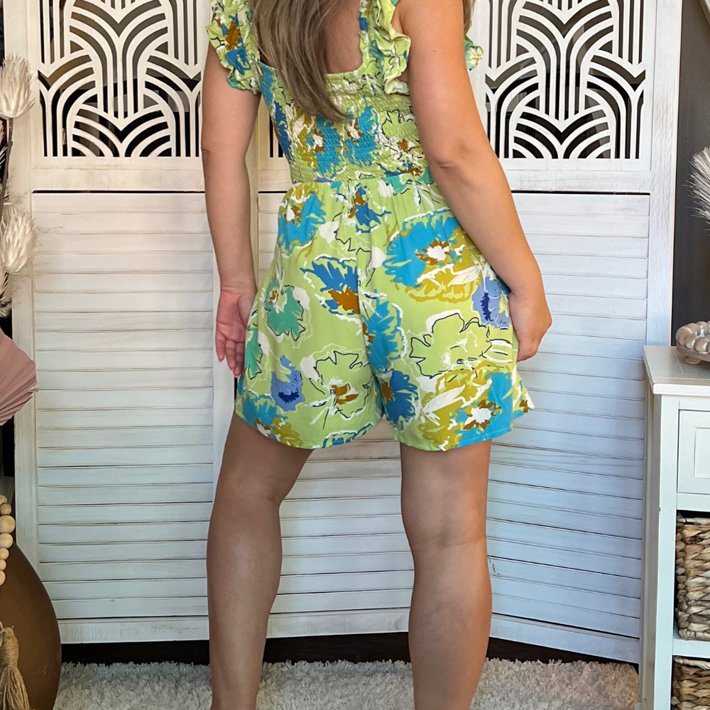 
                  
                    Tropical Floral Romper
                  
                