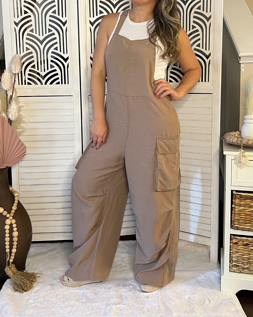 Willow Cargo Wide Leg Jumpsuit