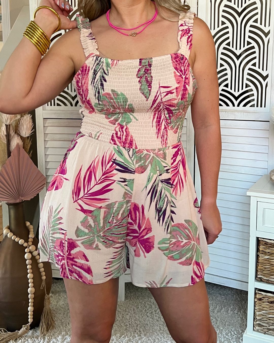 Tropical Sunset Romper