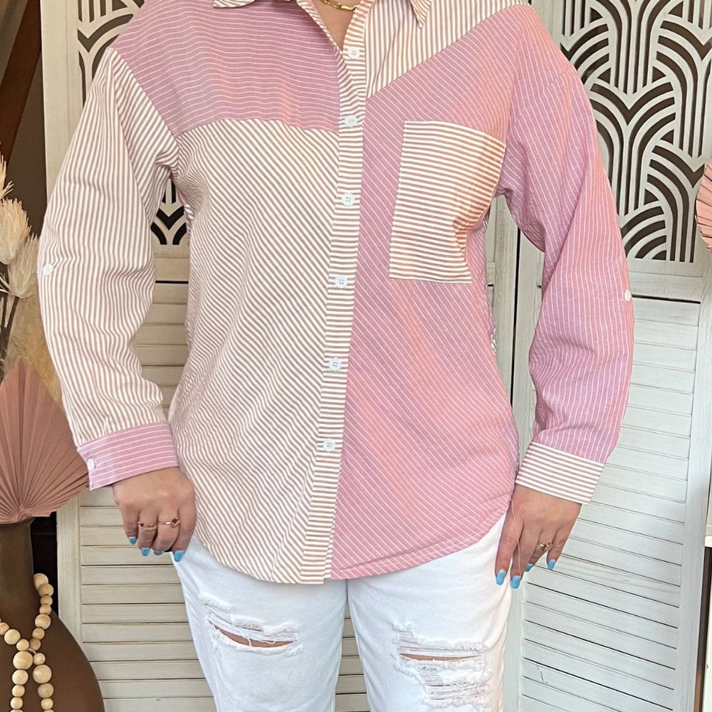 
                  
                    Casual Brunch Shirt - Merlot Poppy
                  
                